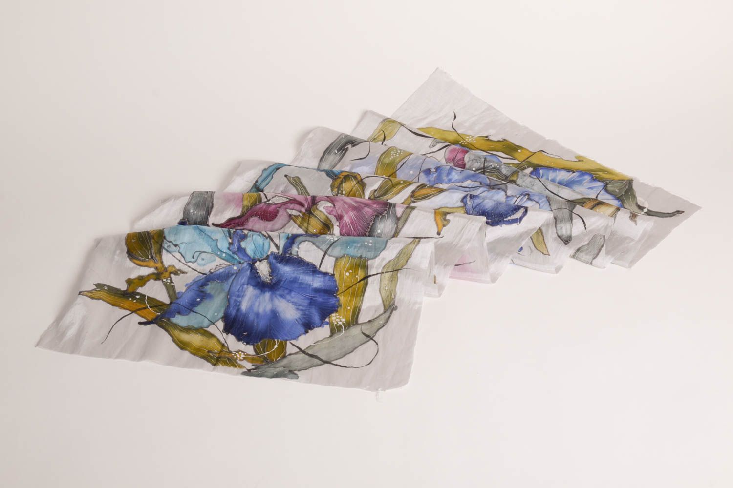Pañuelo de seda natural artesanal accesorio para mujeres regalo original foto 4