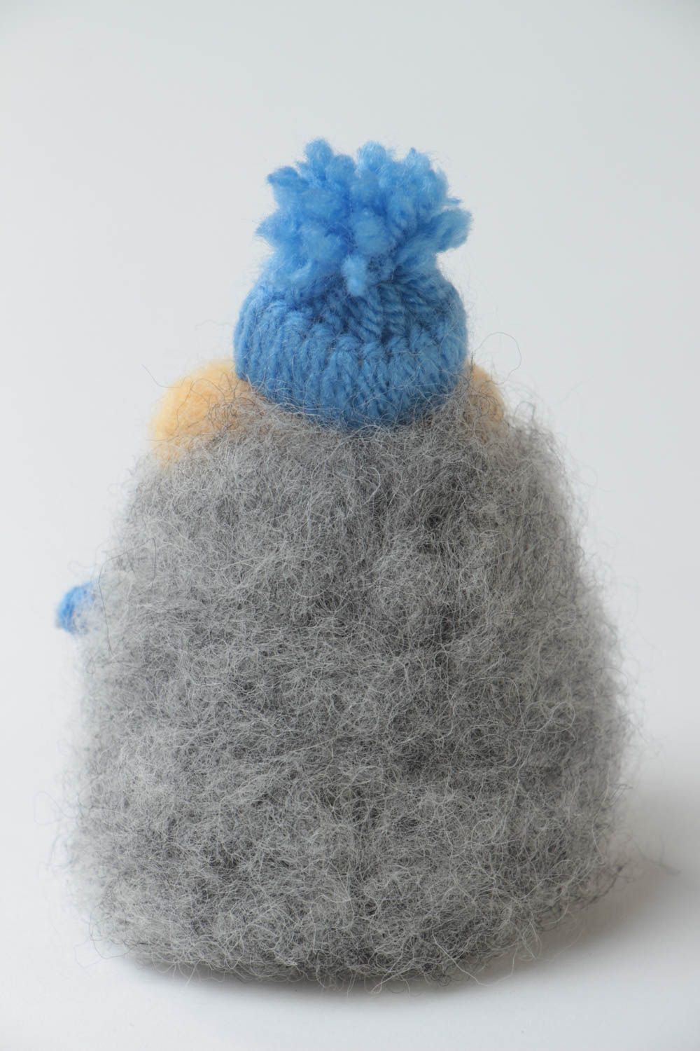 Jouet mou brebis en laine feutrée fait main décoratif original pour enfant photo 4