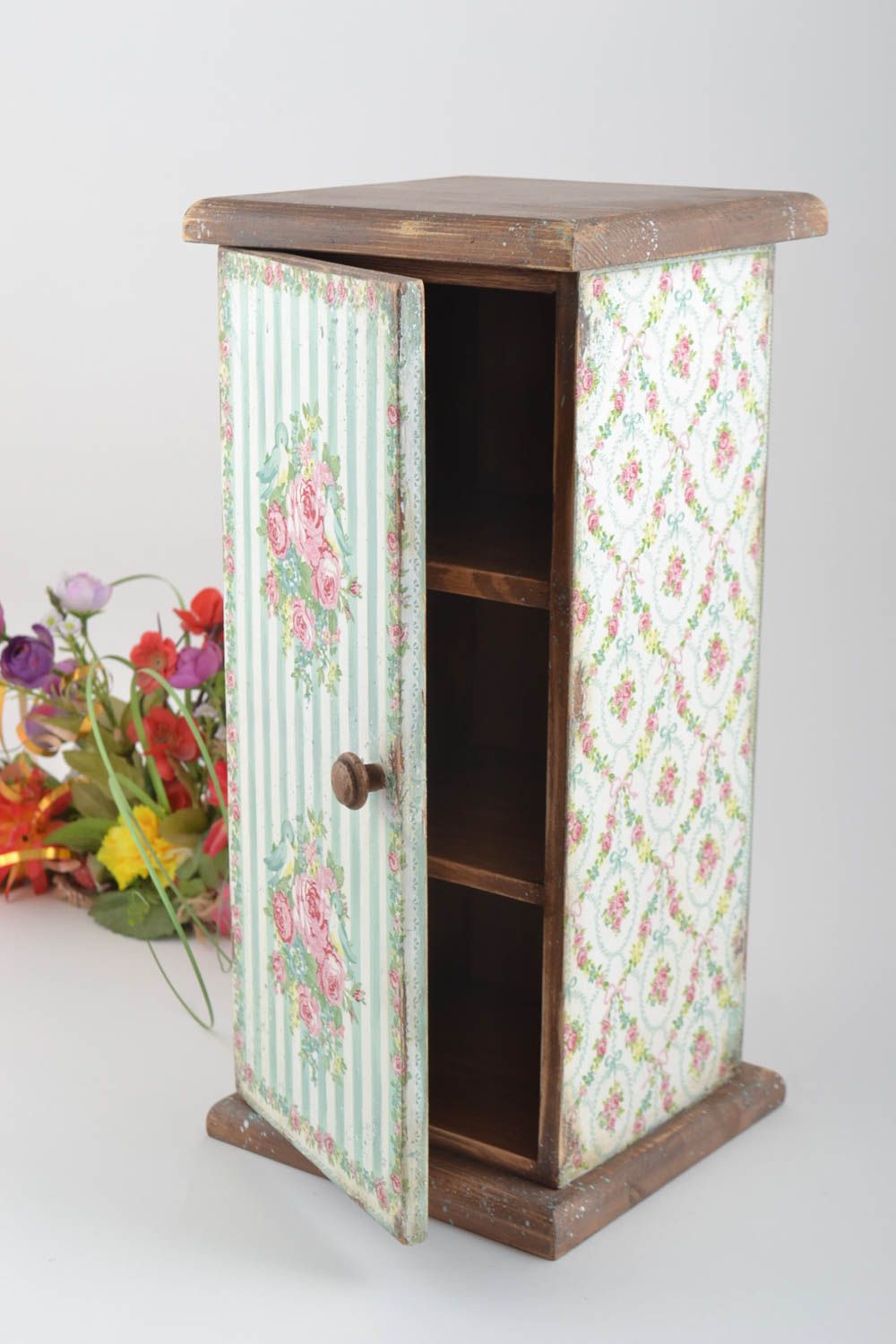 Caja de madera hecha a mano para casa decoración de interior regalo original foto 1