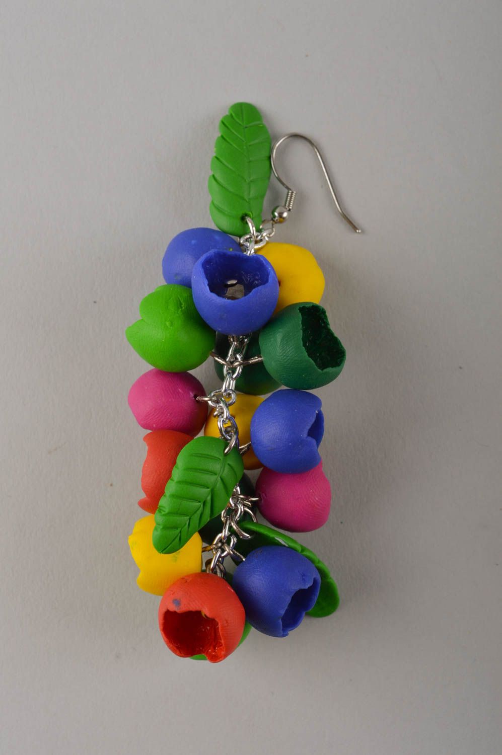 Handmade designer jewelry set unusual beautiful accessories pendant earrings photo 4