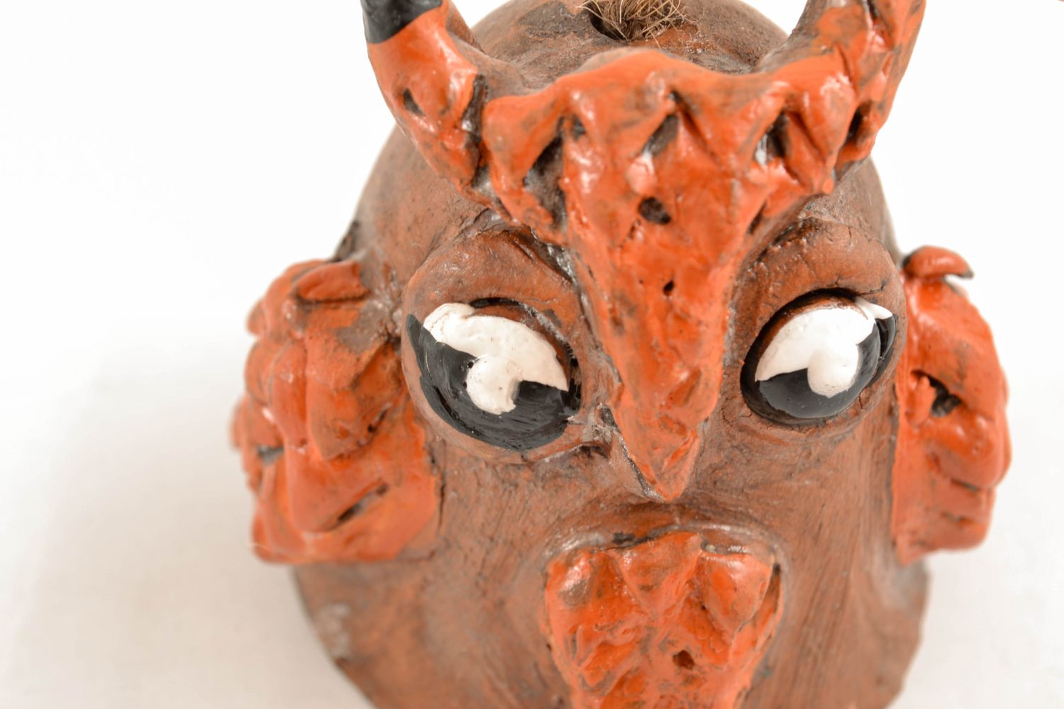 Handmade designer ceramic bell Owl photo 4