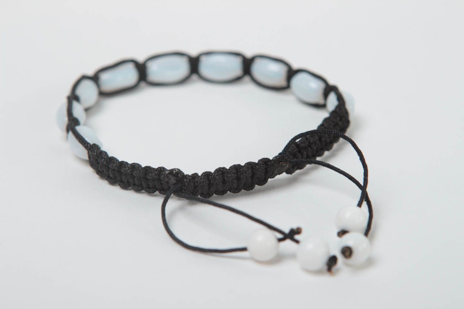 Handmade Armband mit Glasperlen Mode Schmuck Designer Accessoire schön foto 5