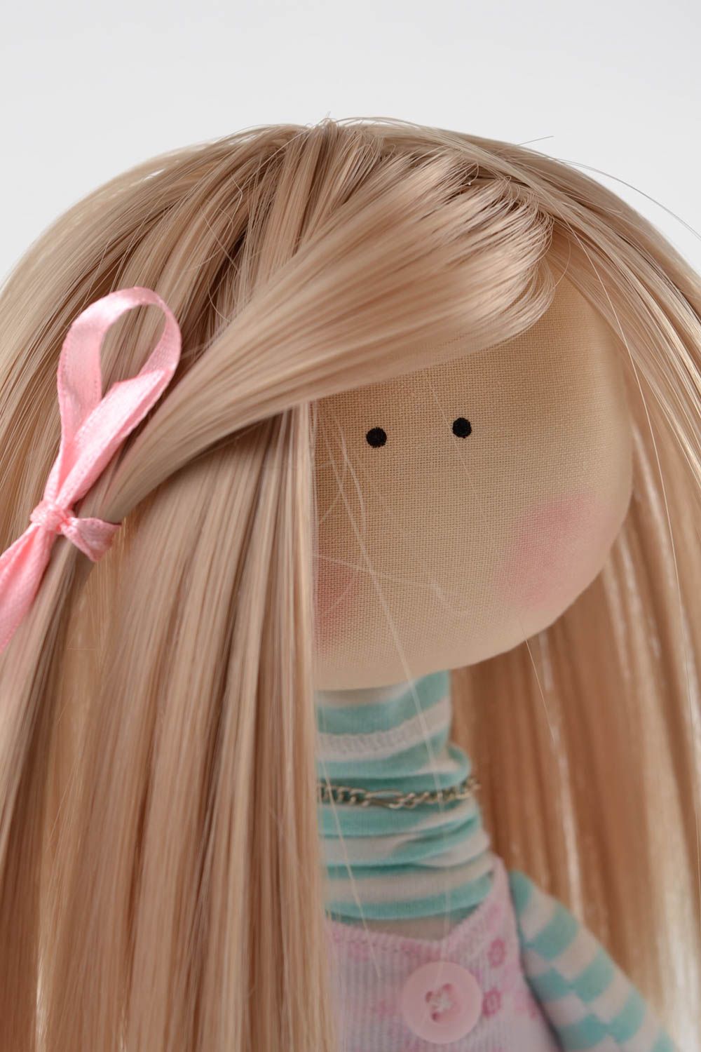 Handmade soft toy designer textile doll for girls stylish interior decoration photo 4
