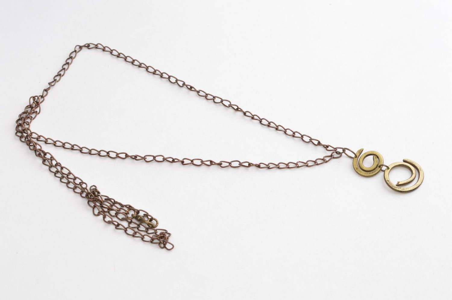 Natural stone jewelry handmade accessories metal necklace brass jewelry photo 3