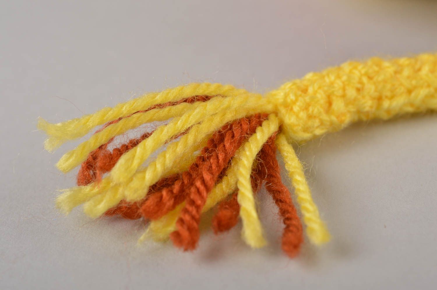 Juguete artesanal tejido peluche para niños regalo original Vaquita amarilla foto 5