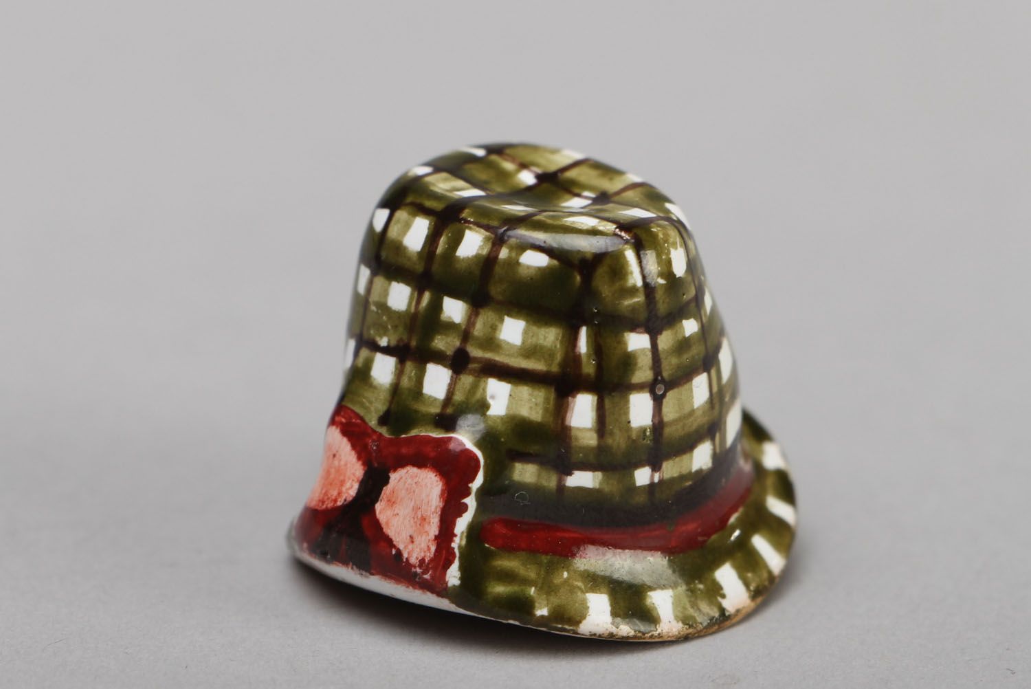 Decorative ceramic thimble Hat photo 1