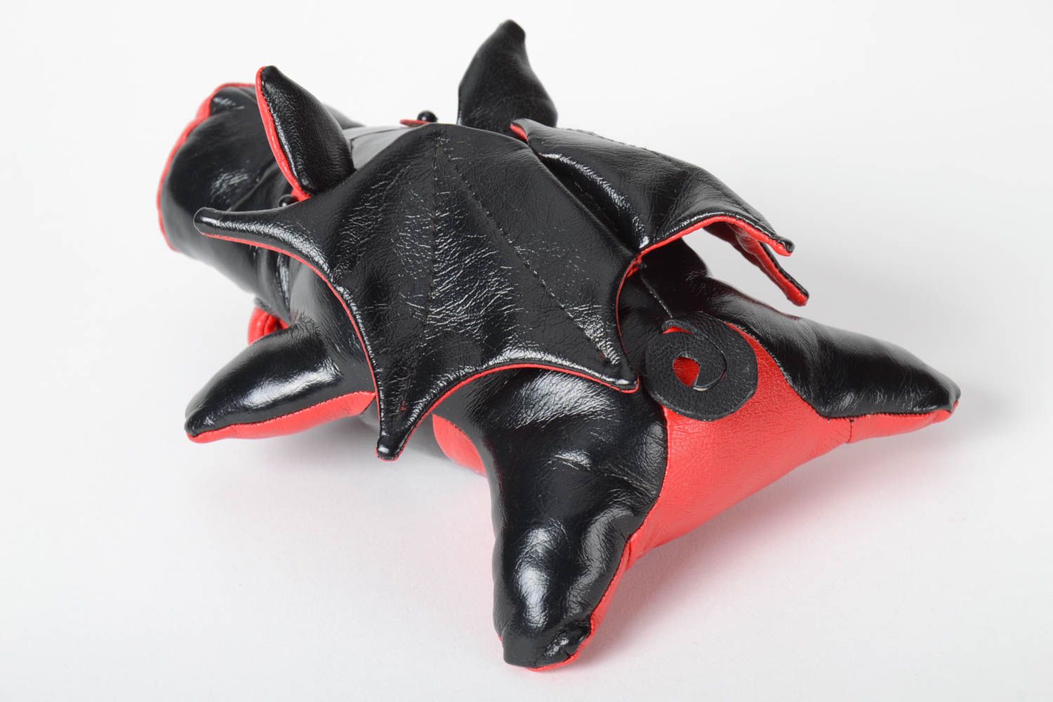Игрушка ручной работы интерьерная игрушка кожаная декор для дома Поросенок фото 3