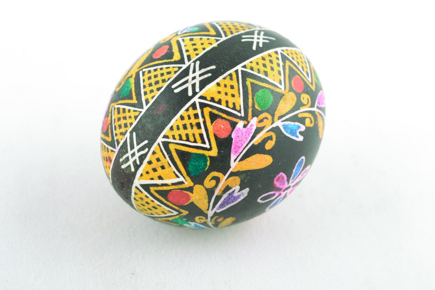 Interesting handmade painted Easter egg for gift photo 3