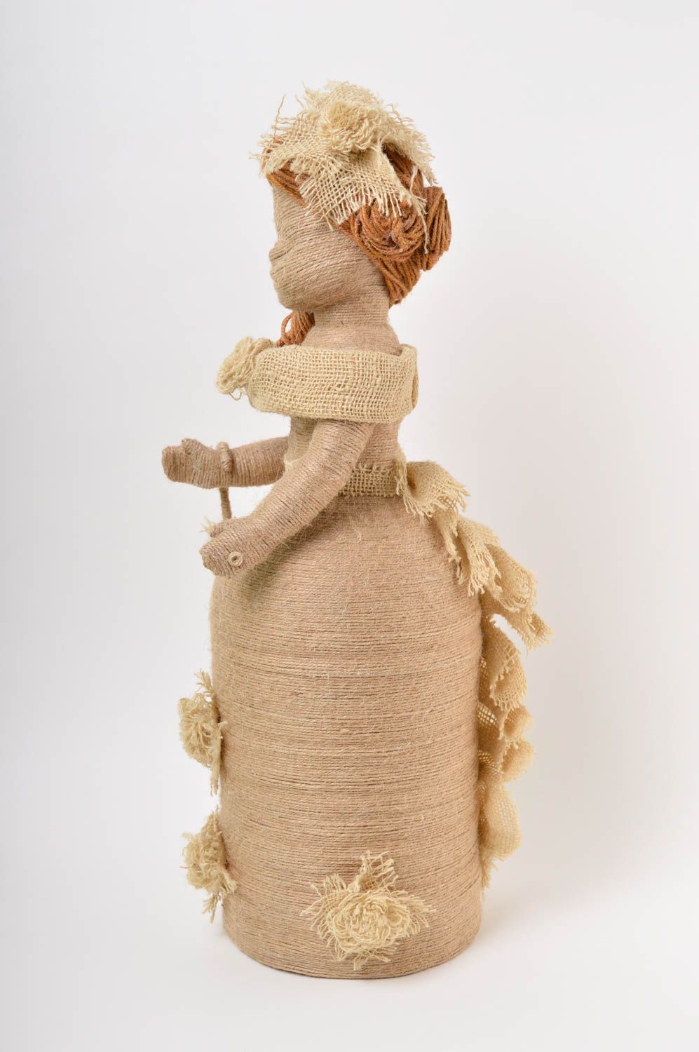Handmade Deko schöne Dekoration Deko Figur Künstler Puppe aus Bindfaden Madame   foto 4