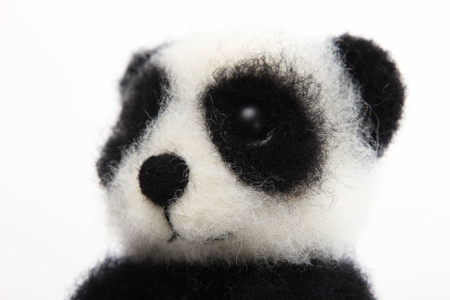 Игрушка ручной работы интерьерная игрушка маленький панда мягкая игрушка фото 4