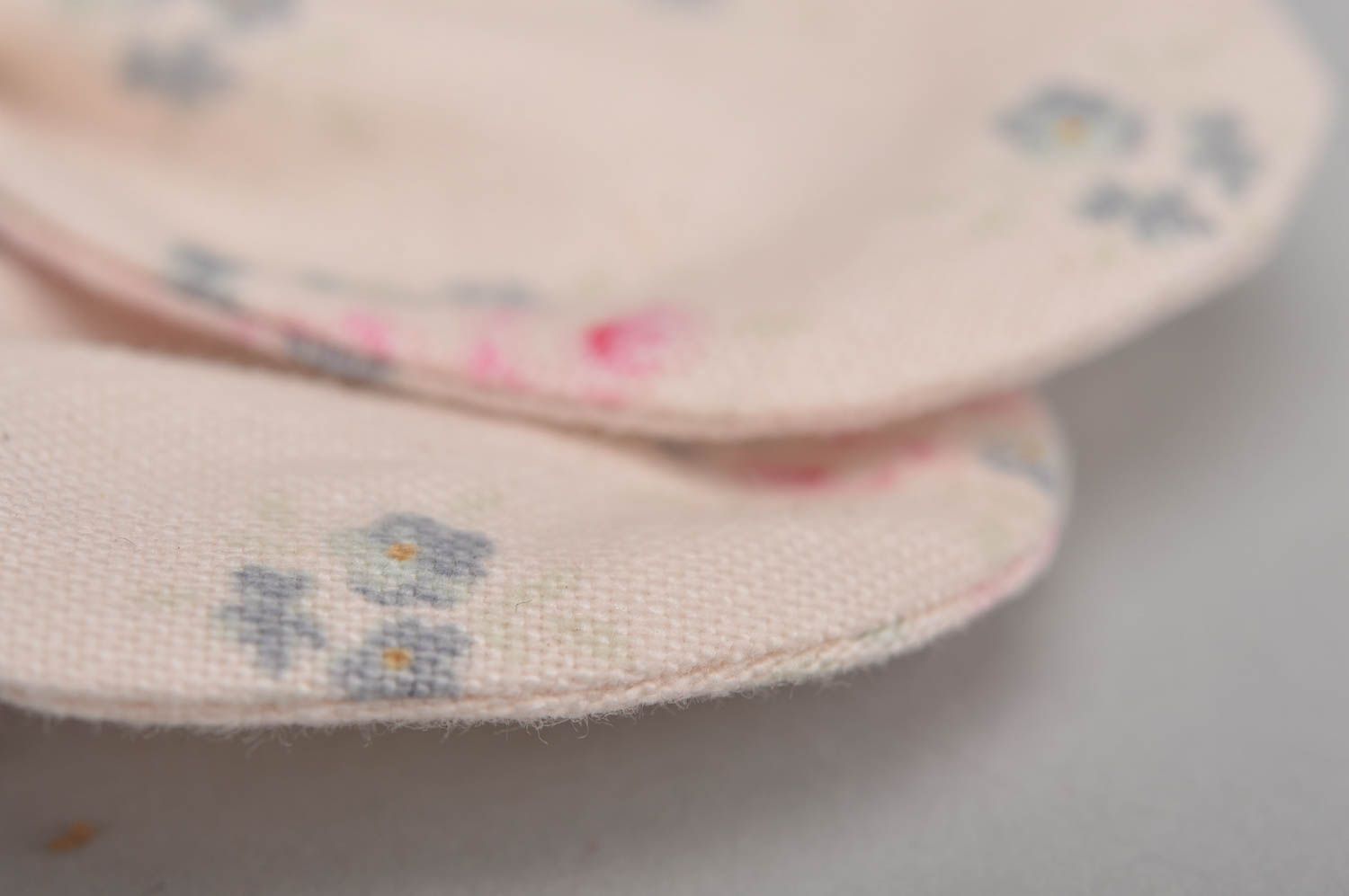 Grampos laços de tecido conjunto de 2 peças para crianças cor de rosa artesanais foto 4