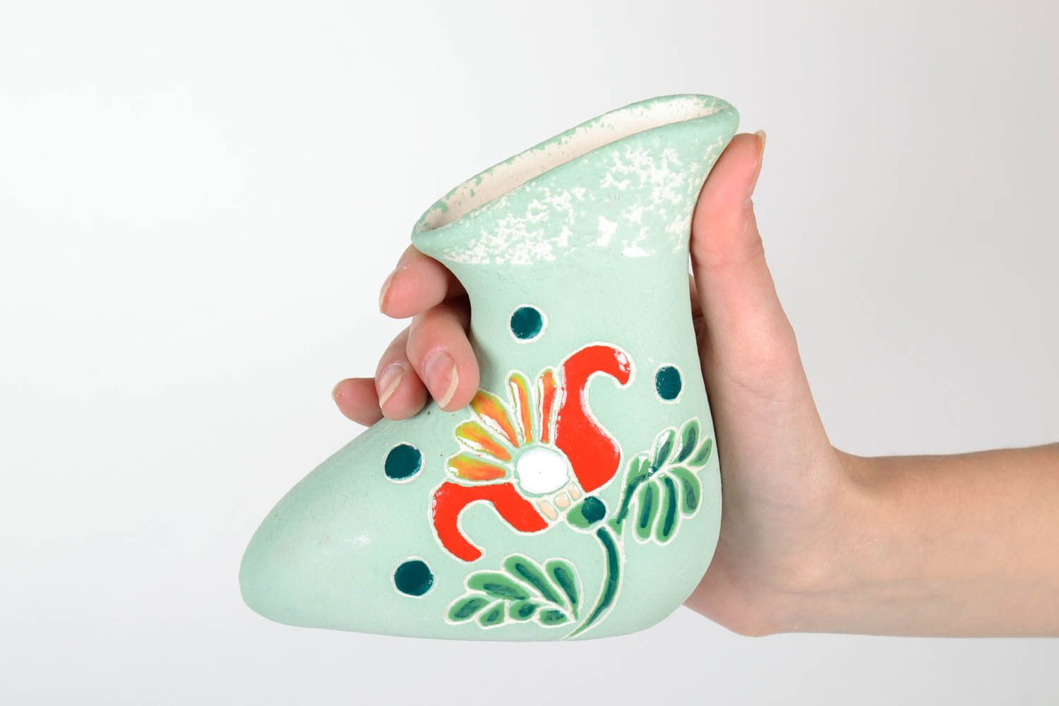 Originelle Vase aus Keramik foto 2