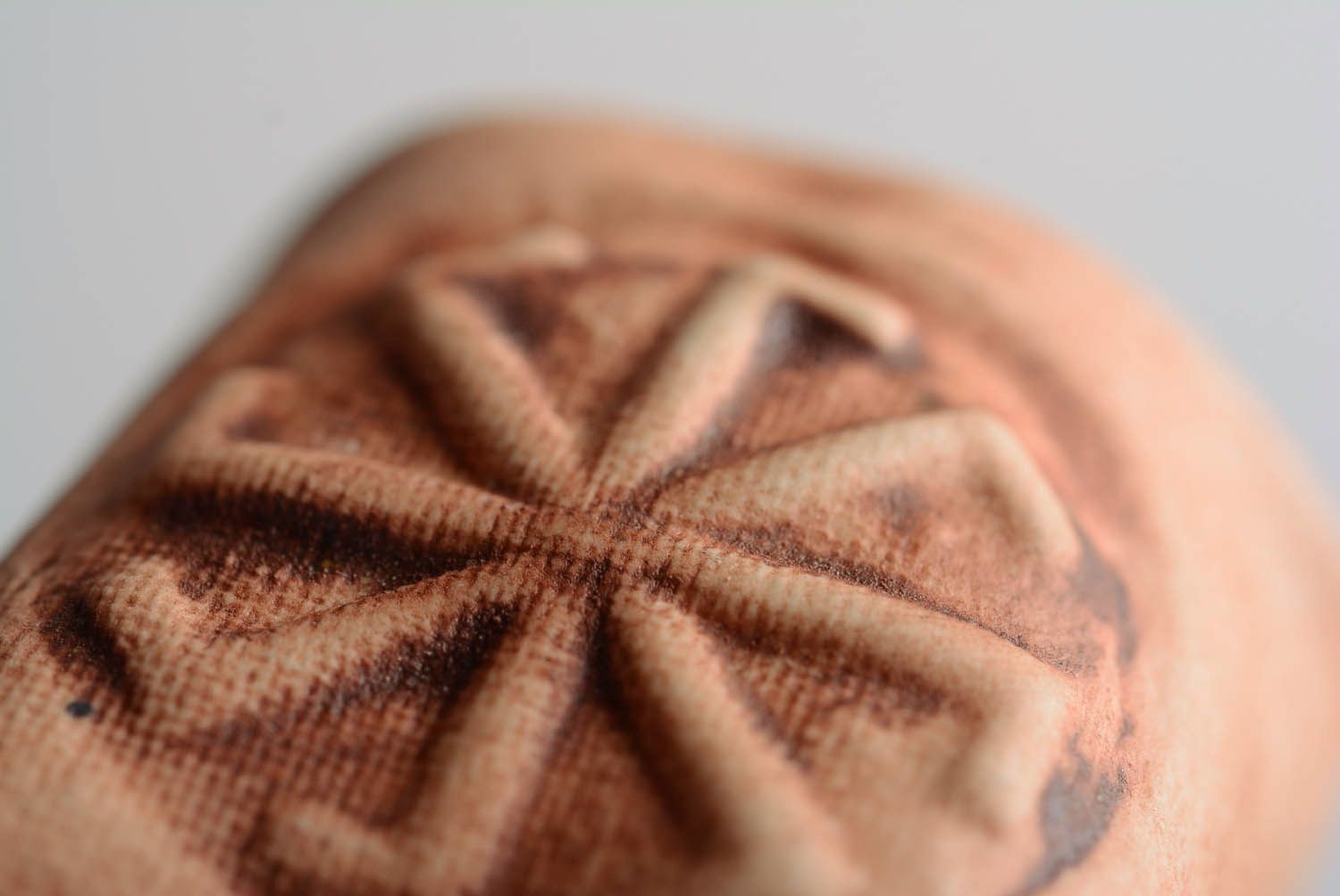 Колокольчик из глины ручной работы керамический колокольчик славянский оберег  фото 2