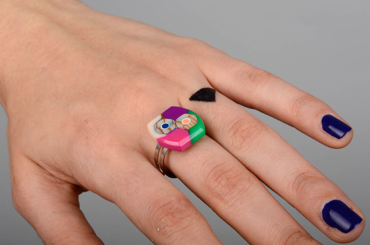 Ring für Freundin handgemachter Schmuck ausgefallenes Geschenk Modeschmuck Ring foto 2