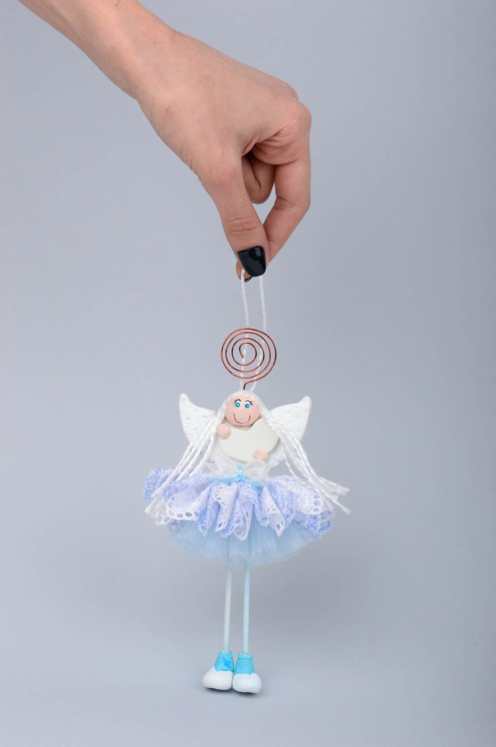 Магнит на холодильник handmade декоративная подвеска ангел необычный подарок фото 2