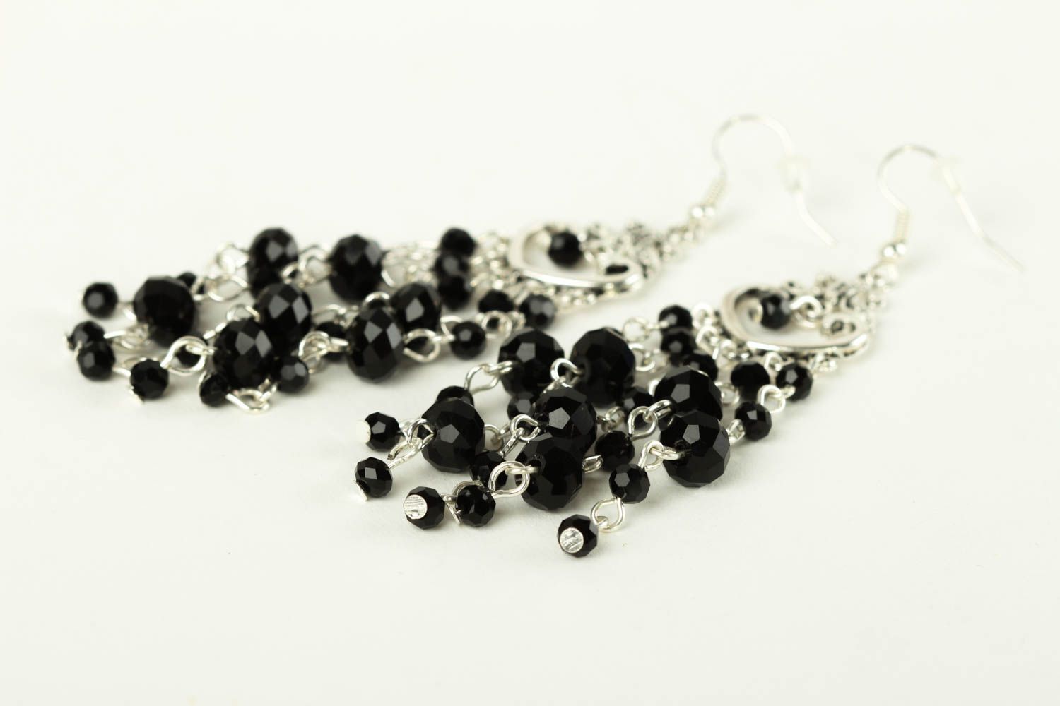 Handmade crystal earrings fashion earrings unusual jewelry stylish accessories photo 3