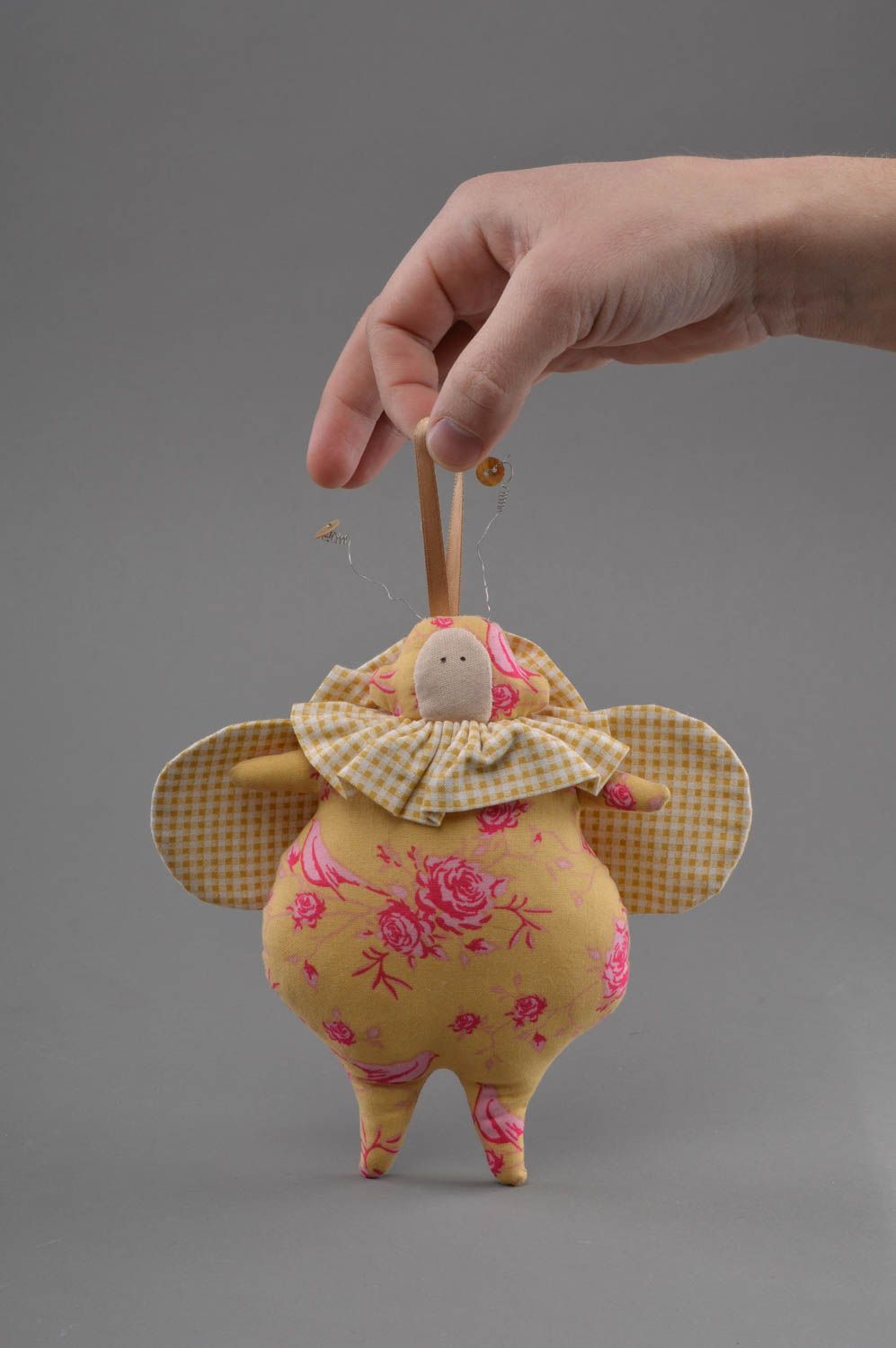 Textil Kuscheltier Käfer klein weich bunt handmade Spielzeug für Kinder foto 4