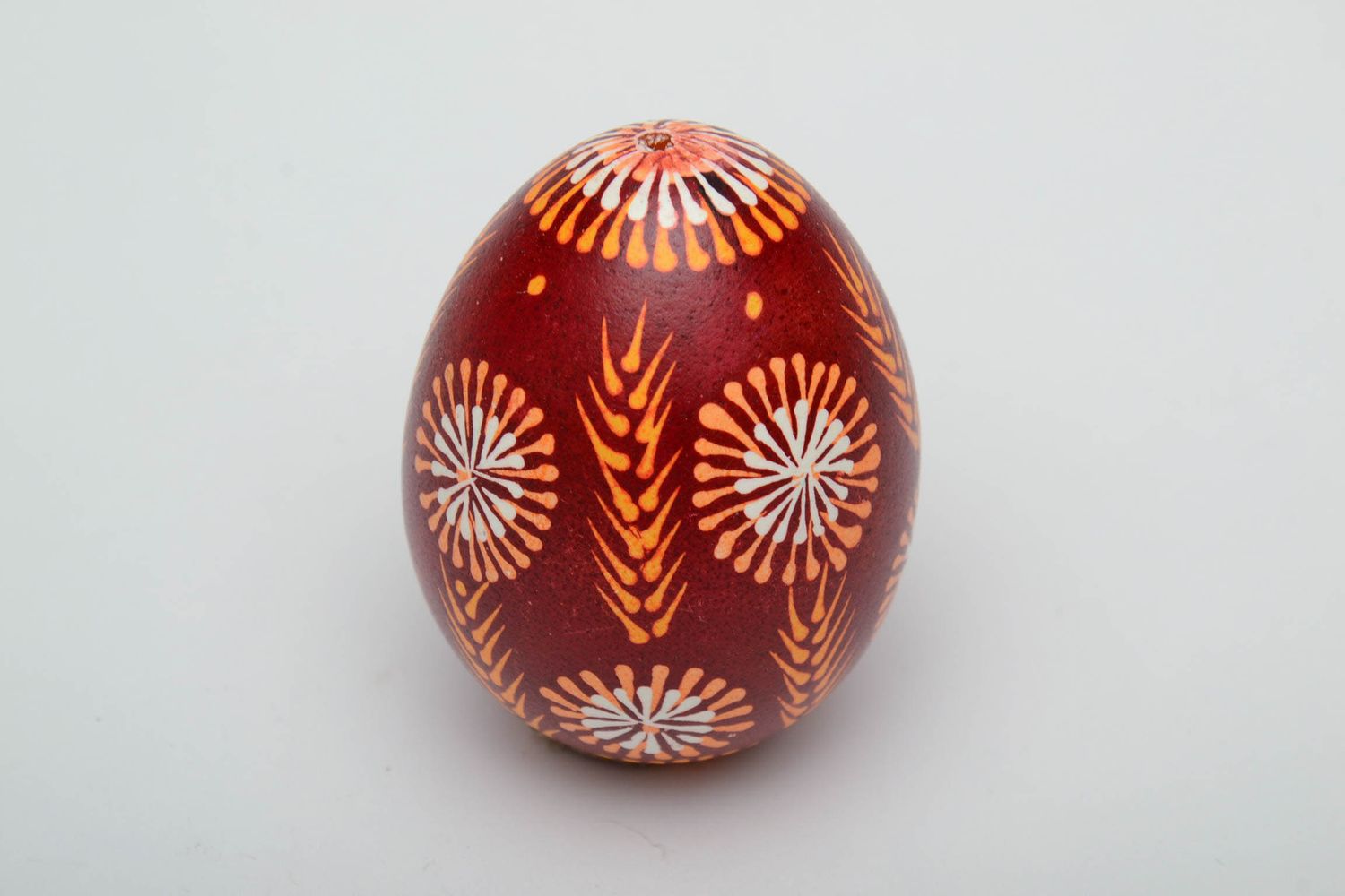 Handmade decorative egg in Lemkiv style photo 2