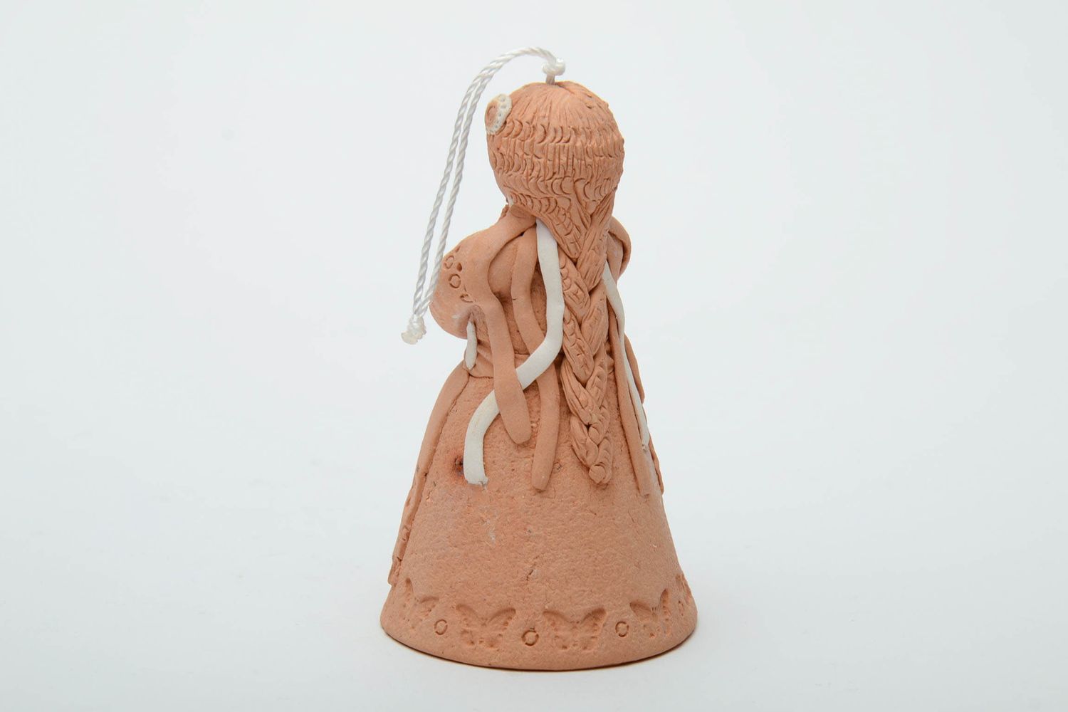 Handmade Glöckchen aus Ton mit Ornament foto 3