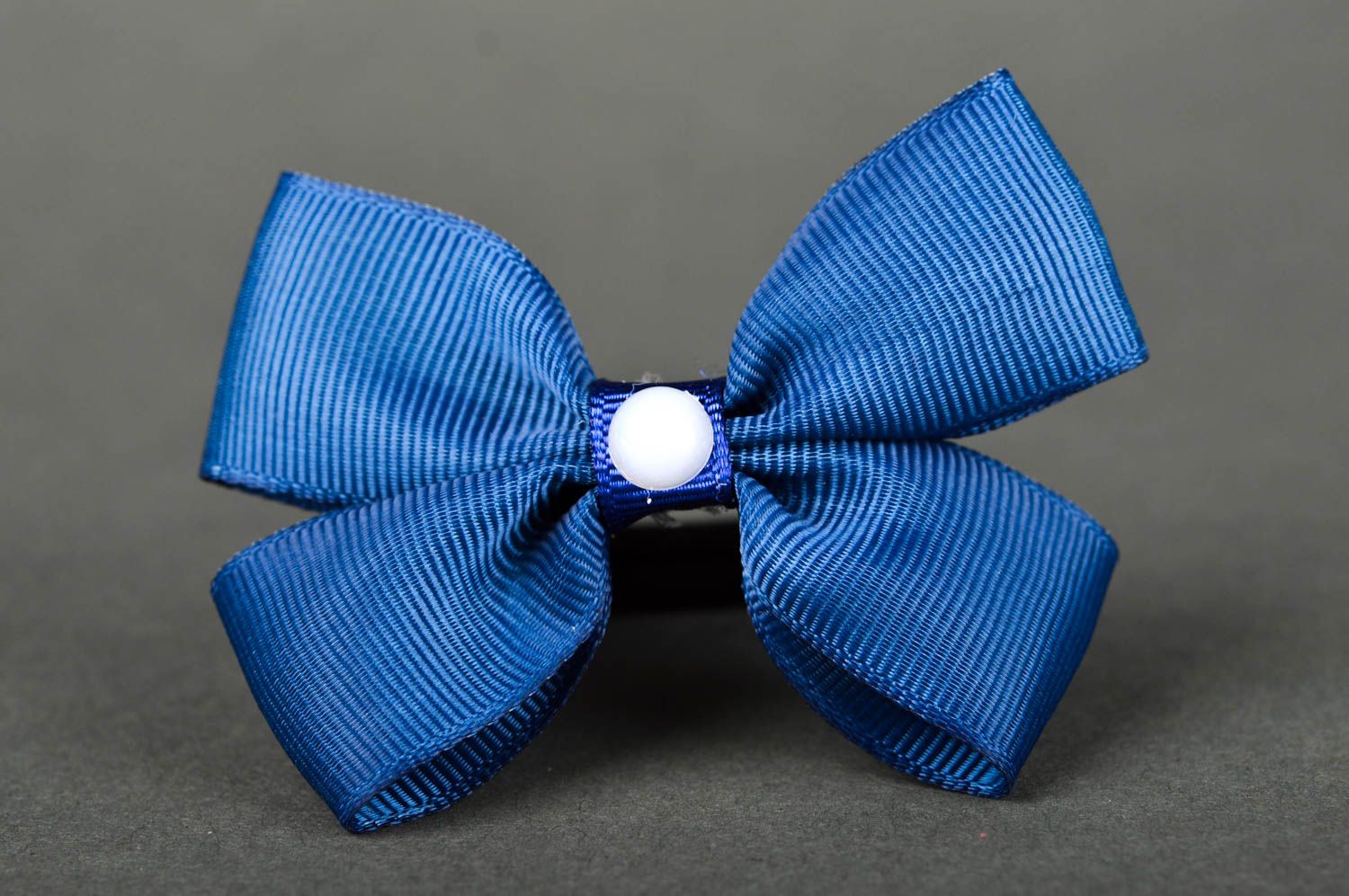 Handmade blue cute hair tie stylish unusual designer hair tie accessory for kids photo 3