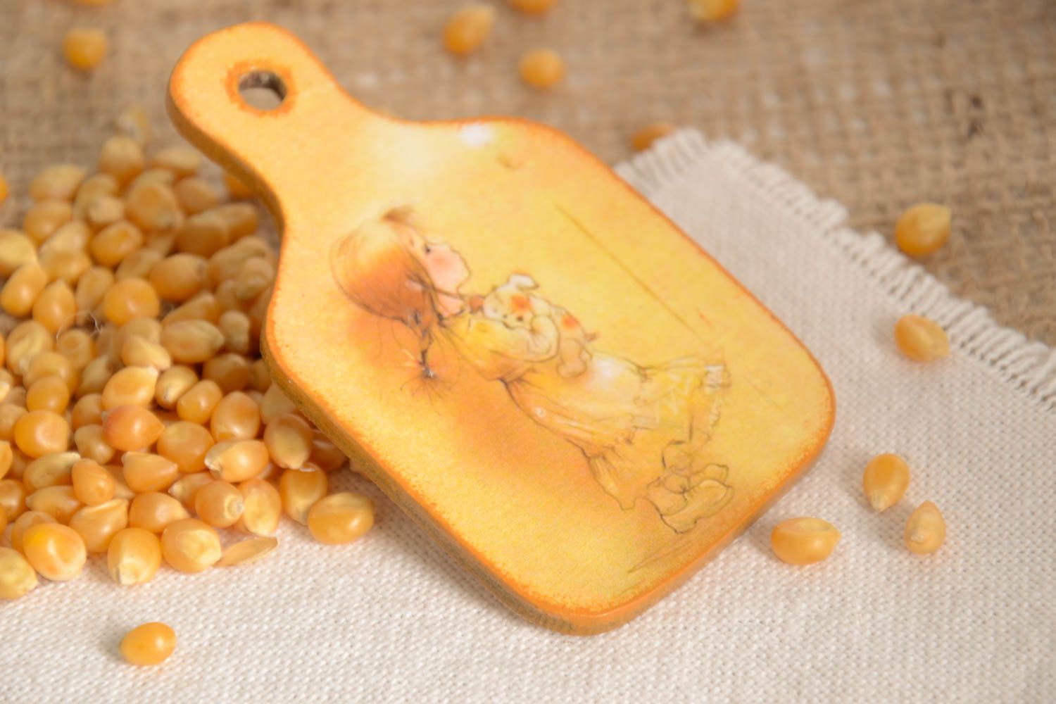 Handmade Magnet für Kühlschrank süßes Mädchen Deko für die Küche Deko Accessoire foto 1