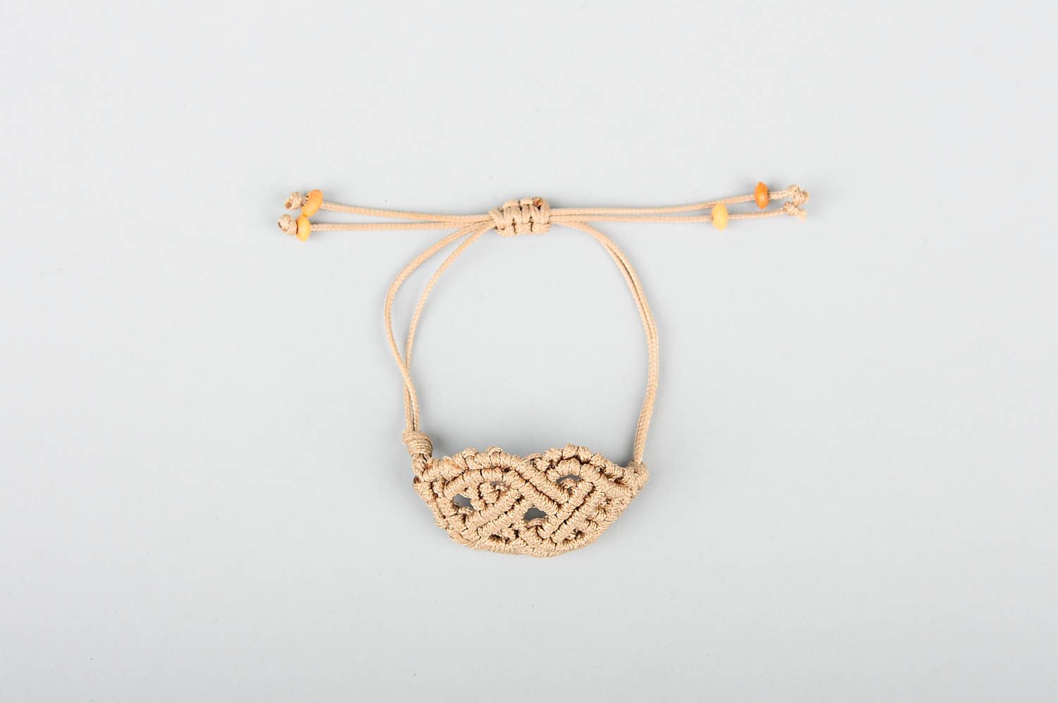 Woven handmade textile bracelet thread bracelet handmade accessories for girls photo 1