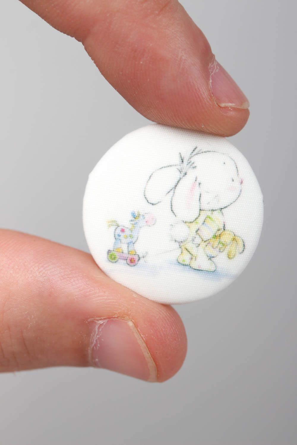 Unusual handmade buttons childrens fabric button needlework accessories photo 5