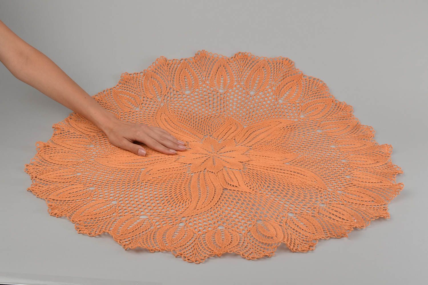 Handmade knitted decorative napkin decor napkin for coffee table home ideas photo 2