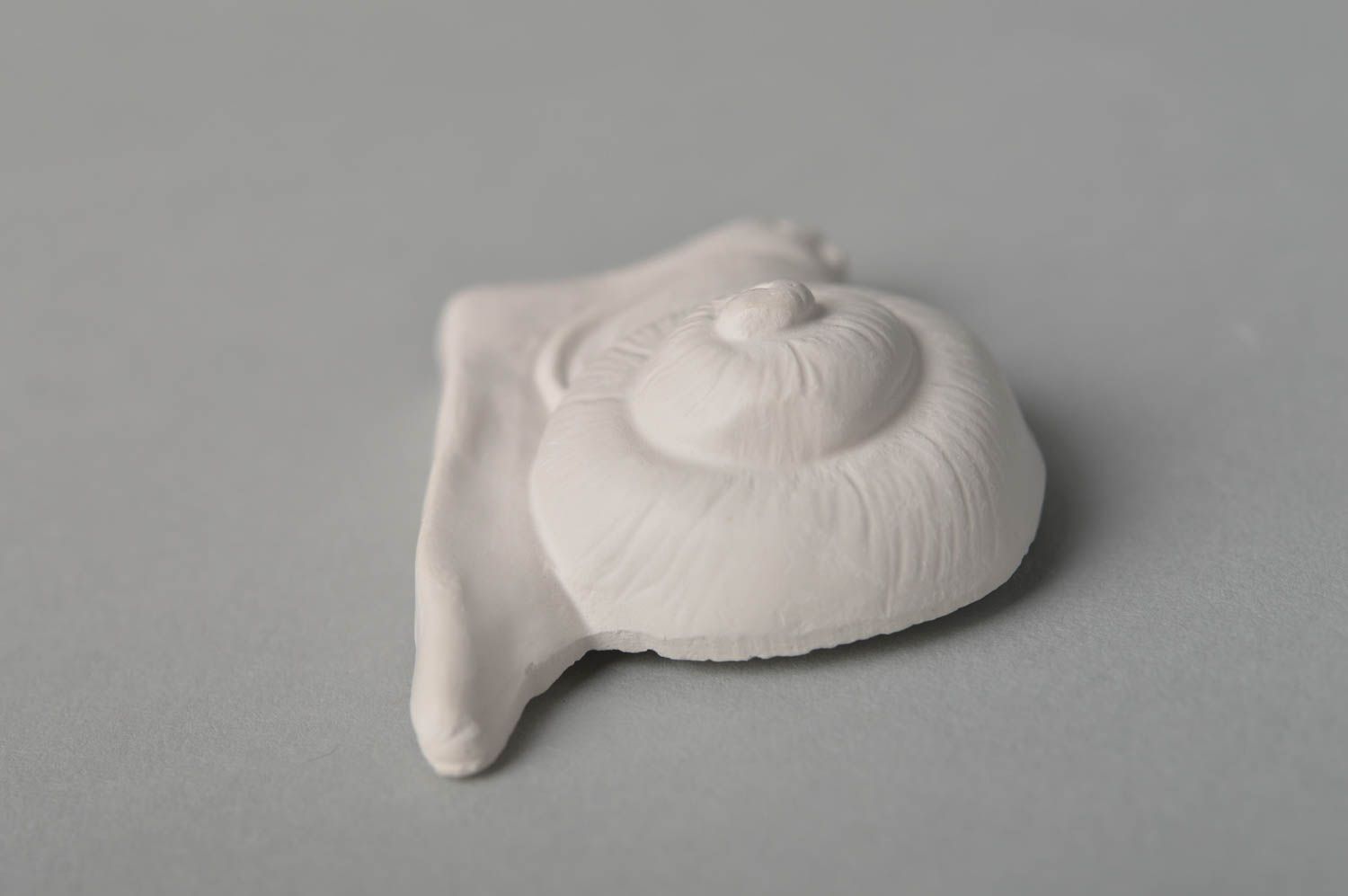 Magnet frigo fait main Figurine à peindre en plâtre Aimant frigo escargot photo 4