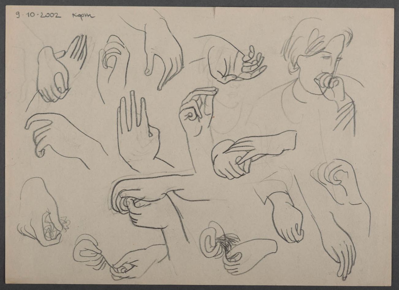 Graphic drawing Hands photo 1