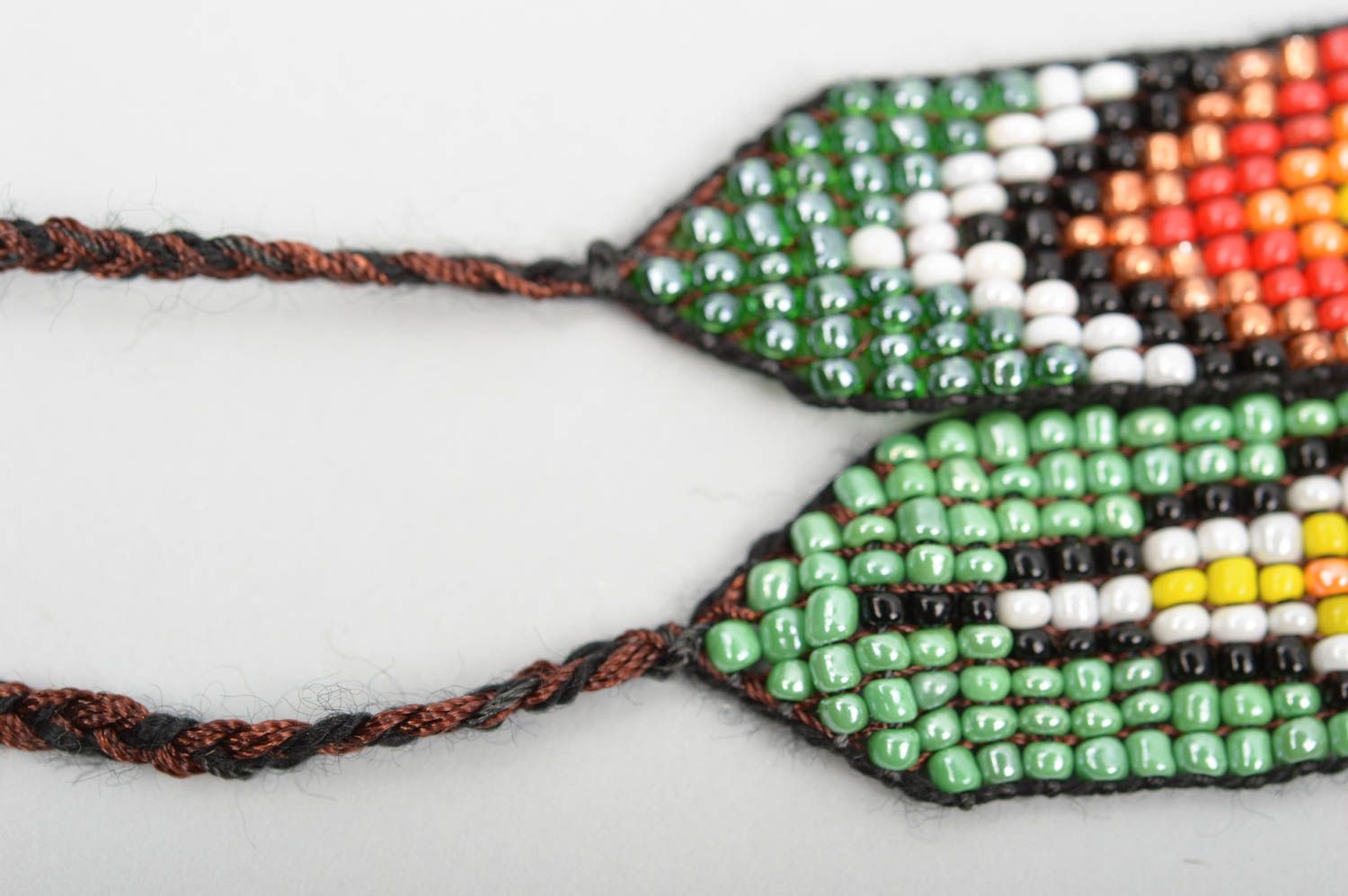 Bracelets perles rocaille Bijoux fait main 2 pièces Accessoires femme larges photo 3