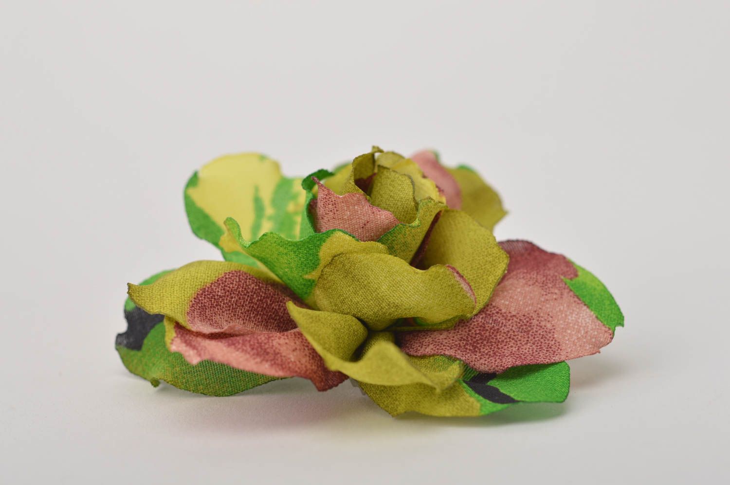 Handmade Schmuck Brosche bunte grelle Haarspange Blume Haar Accessoires  foto 4