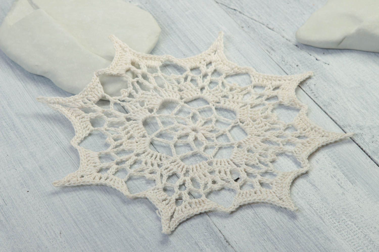 Beautiful handmade crochet napkin lace napkin the living room home design photo 1