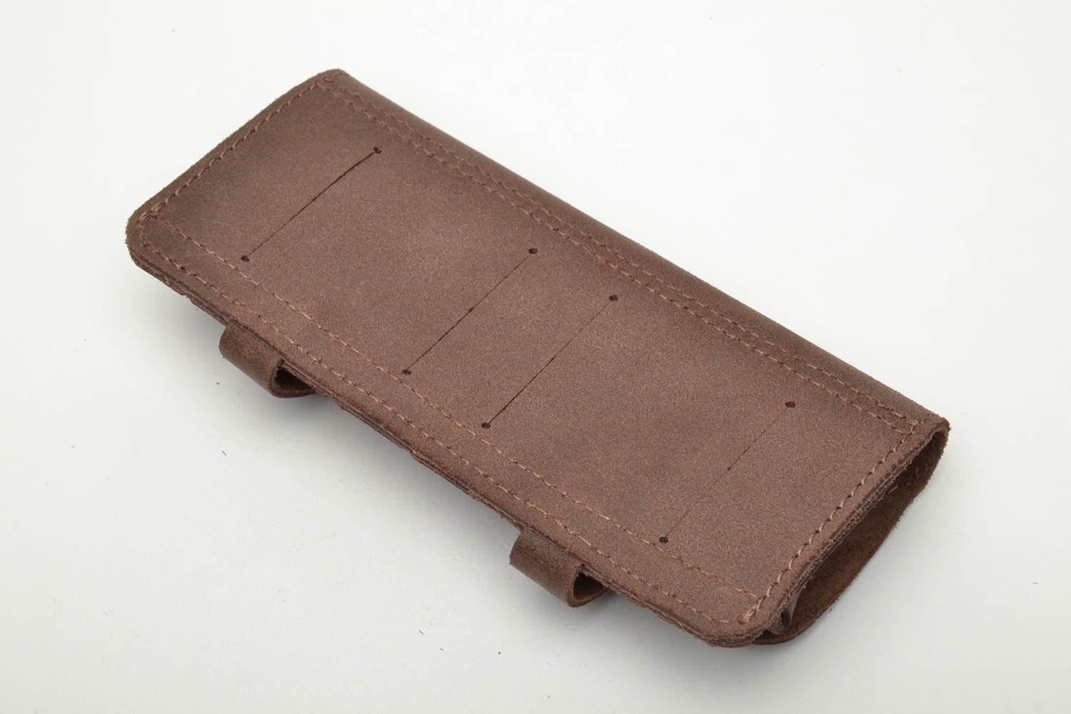 Brown genuine leather cartridge pouch photo 2
