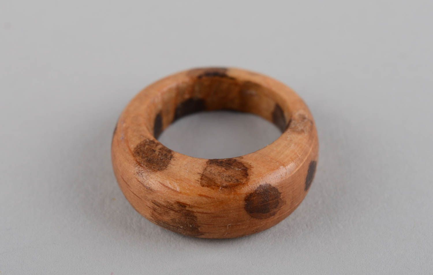 Unusual handmade wooden ring wood craft fashion accessories gifts for her photo 7