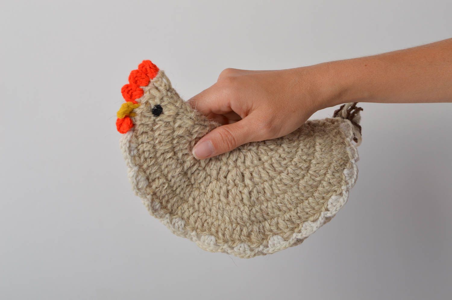 Agarradera al crochet hecha a mano textil para el hogar accesorios de cocina foto 5