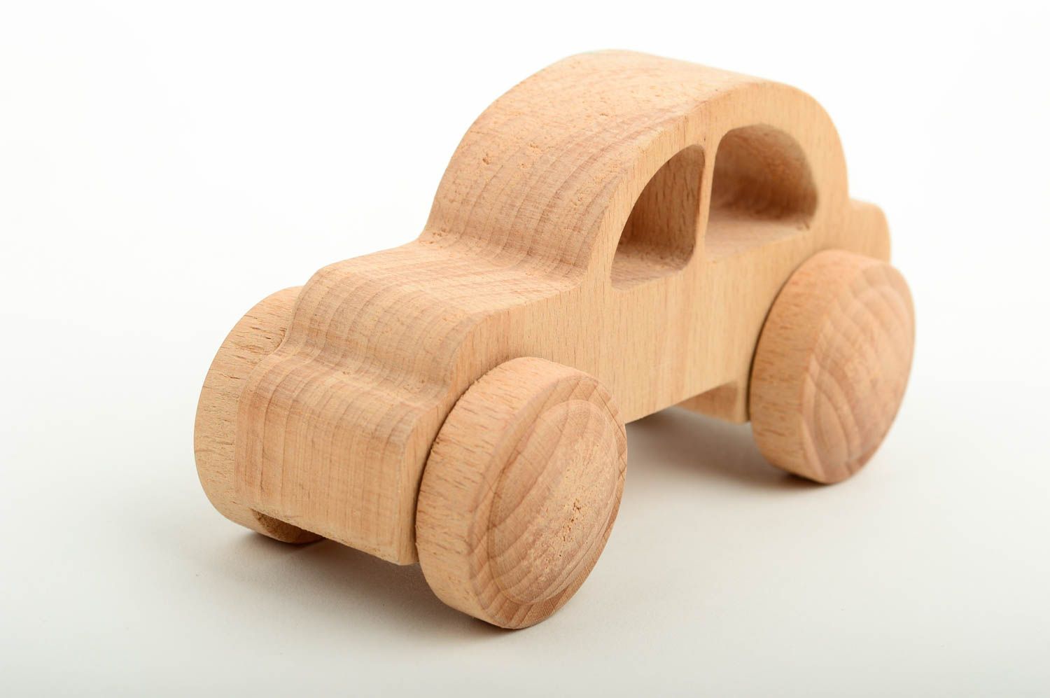 Juguete de madera hecho a mano coche decorativo regalo original para niño foto 3