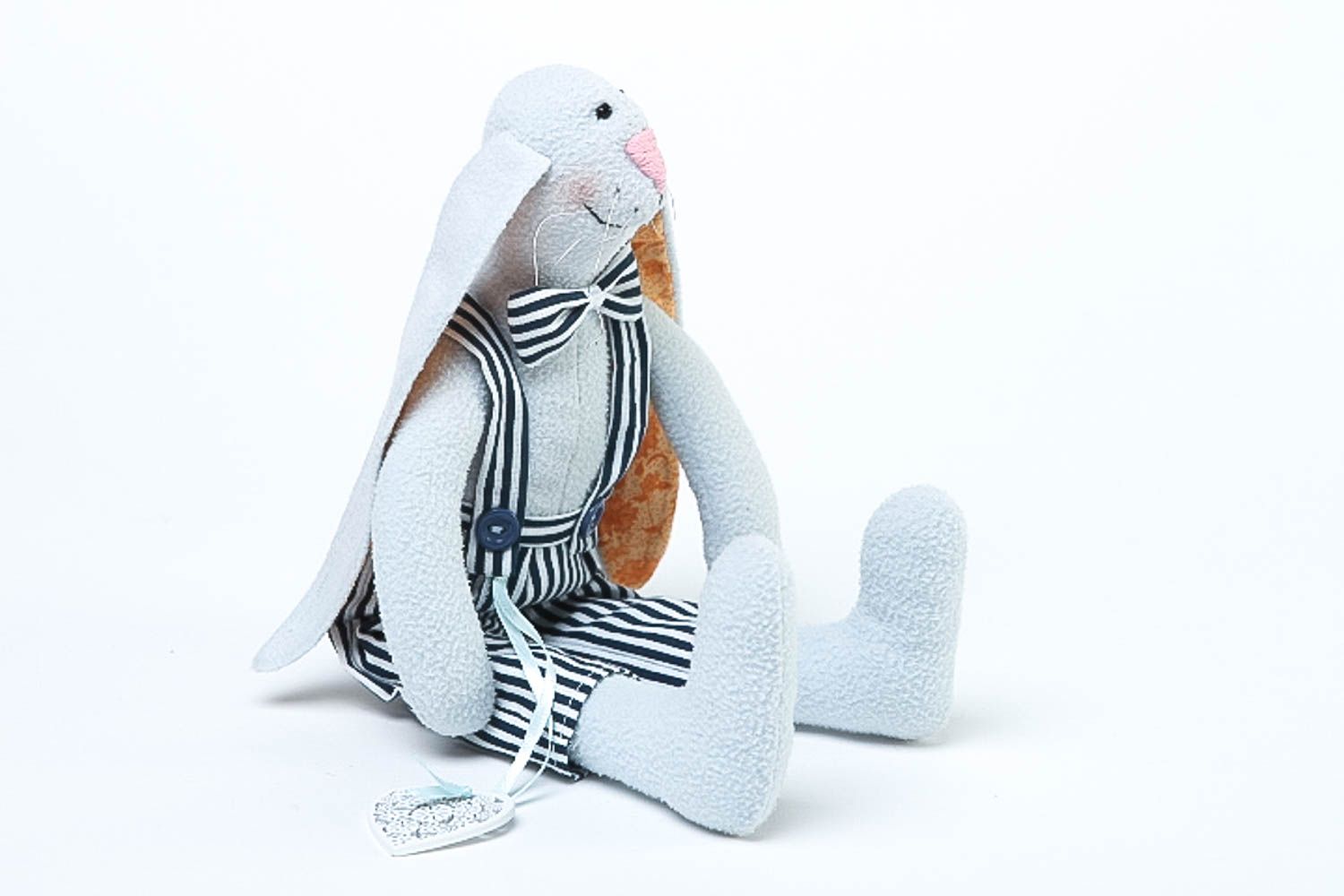 Интерьерная игрушка ручной работы игрушка-заяц в костюме авторская игрушка.  фото 2