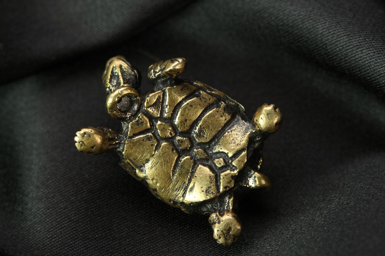 Bronze Anhänger Schildkröte foto 3