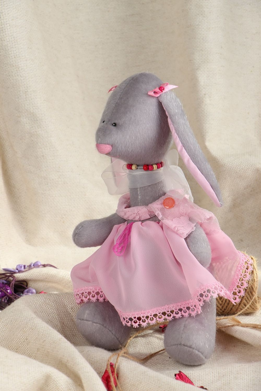Soft toy Rabbit in a Skirt photo 5