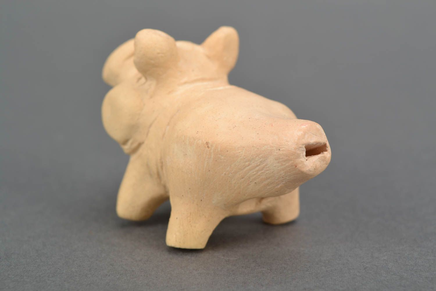 Глиняная свистулька Свинка фото 5