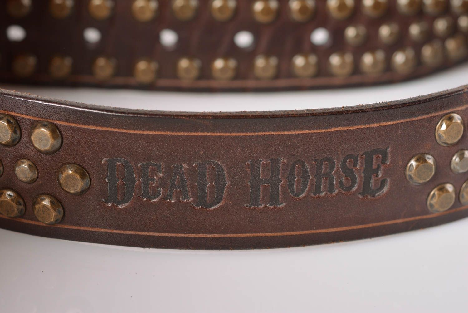 Mens belt handmade leather belt brown leather belt accessories for men photo 3