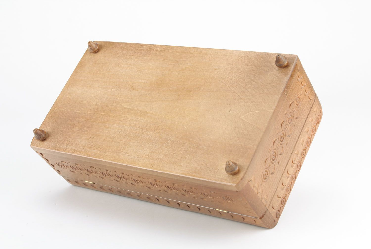 Wooden box with a lock photo 4