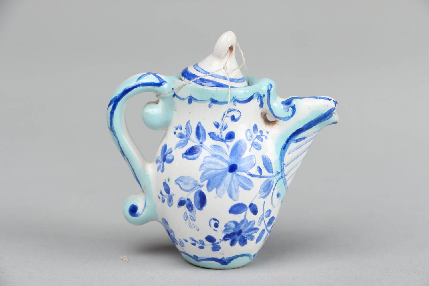 Bule de chá decorativo de cerâmica foto 1