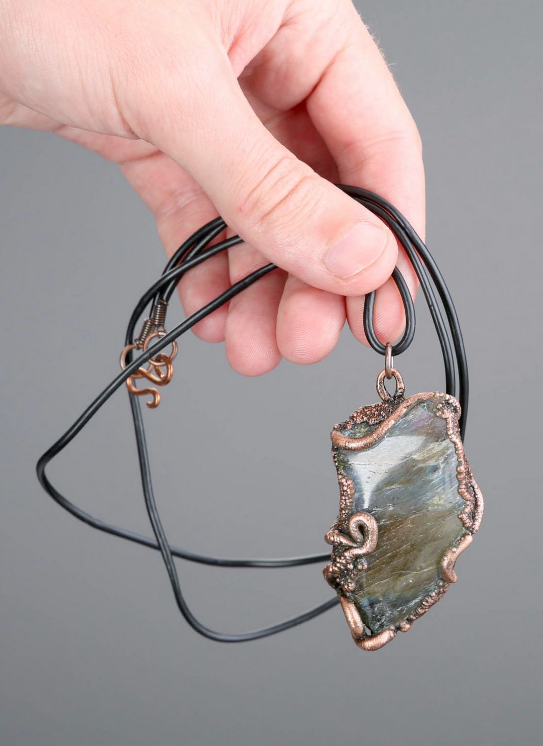 Pendent with natural stone Reflection  photo 5