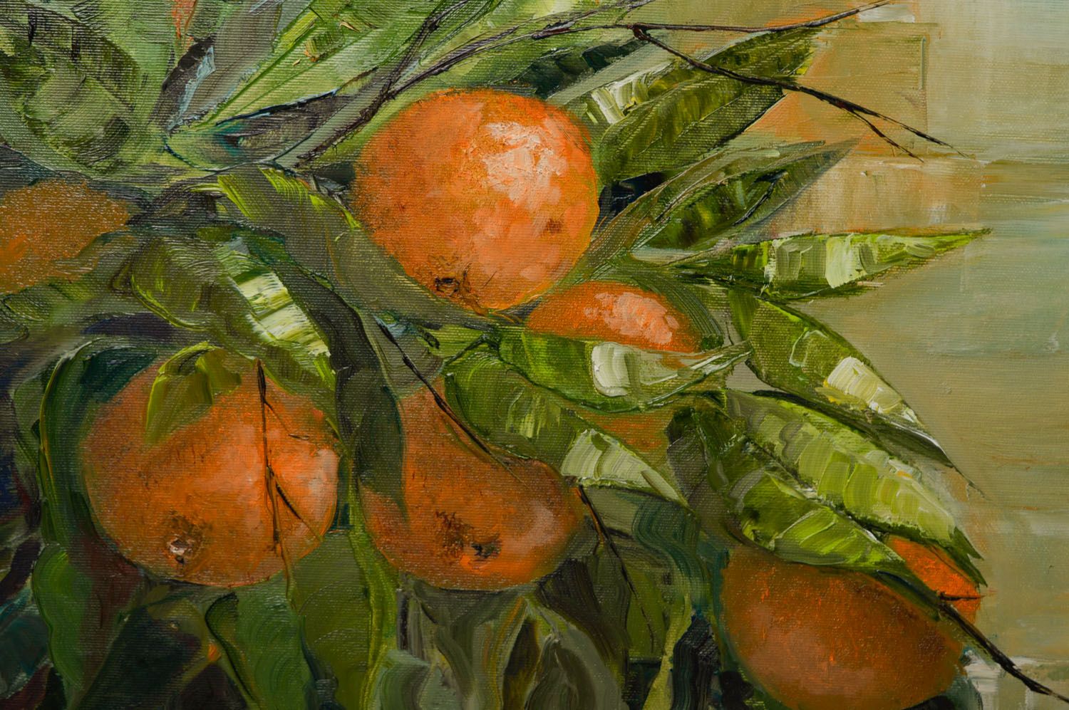 Gemälde mit Ölfarben Apfelsinen foto 5