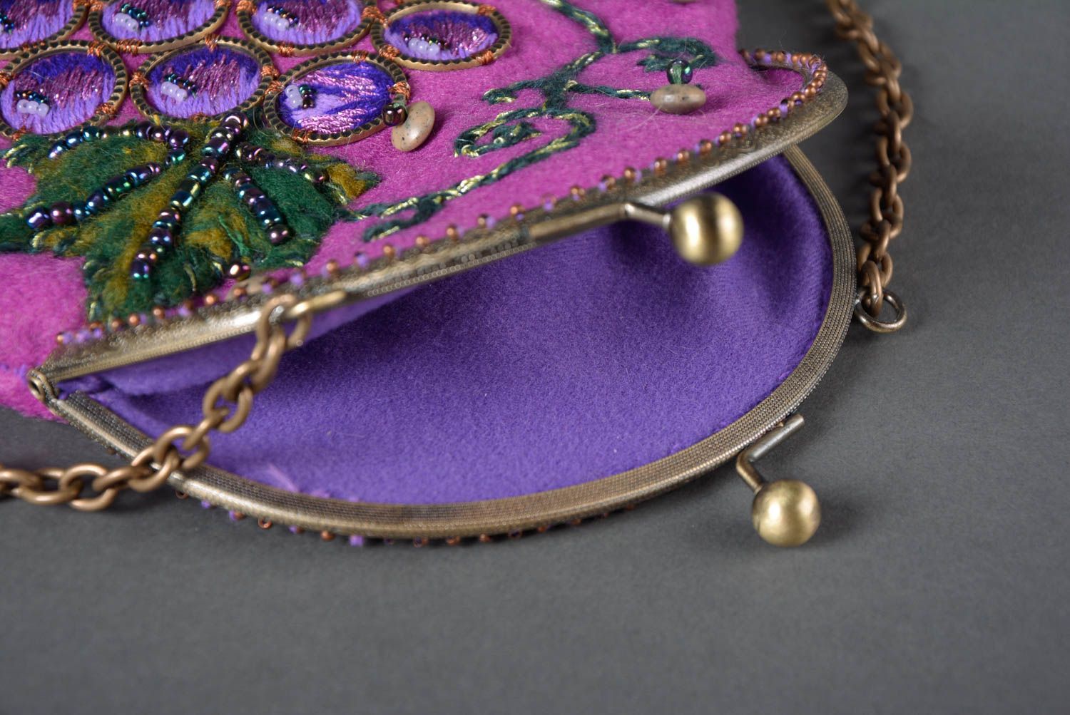 Bolso de tela hecho a mano accesorio de moda original estiloso regalo para mujer foto 3
