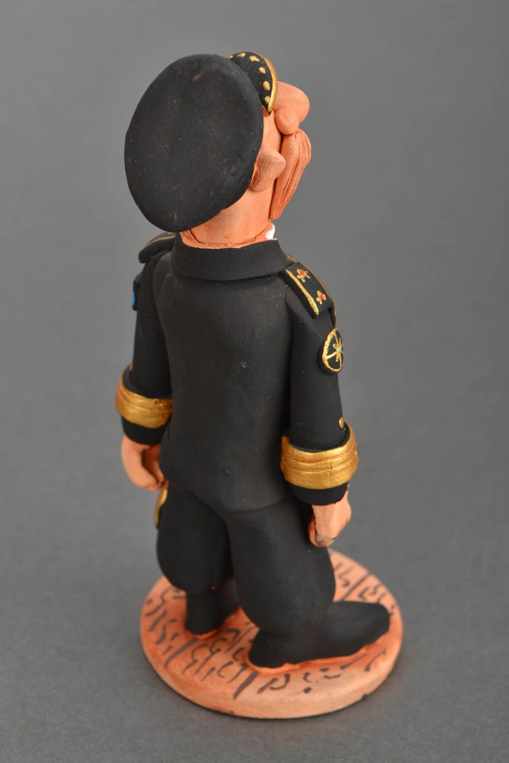 Homemade clay statuette Admiral photo 5