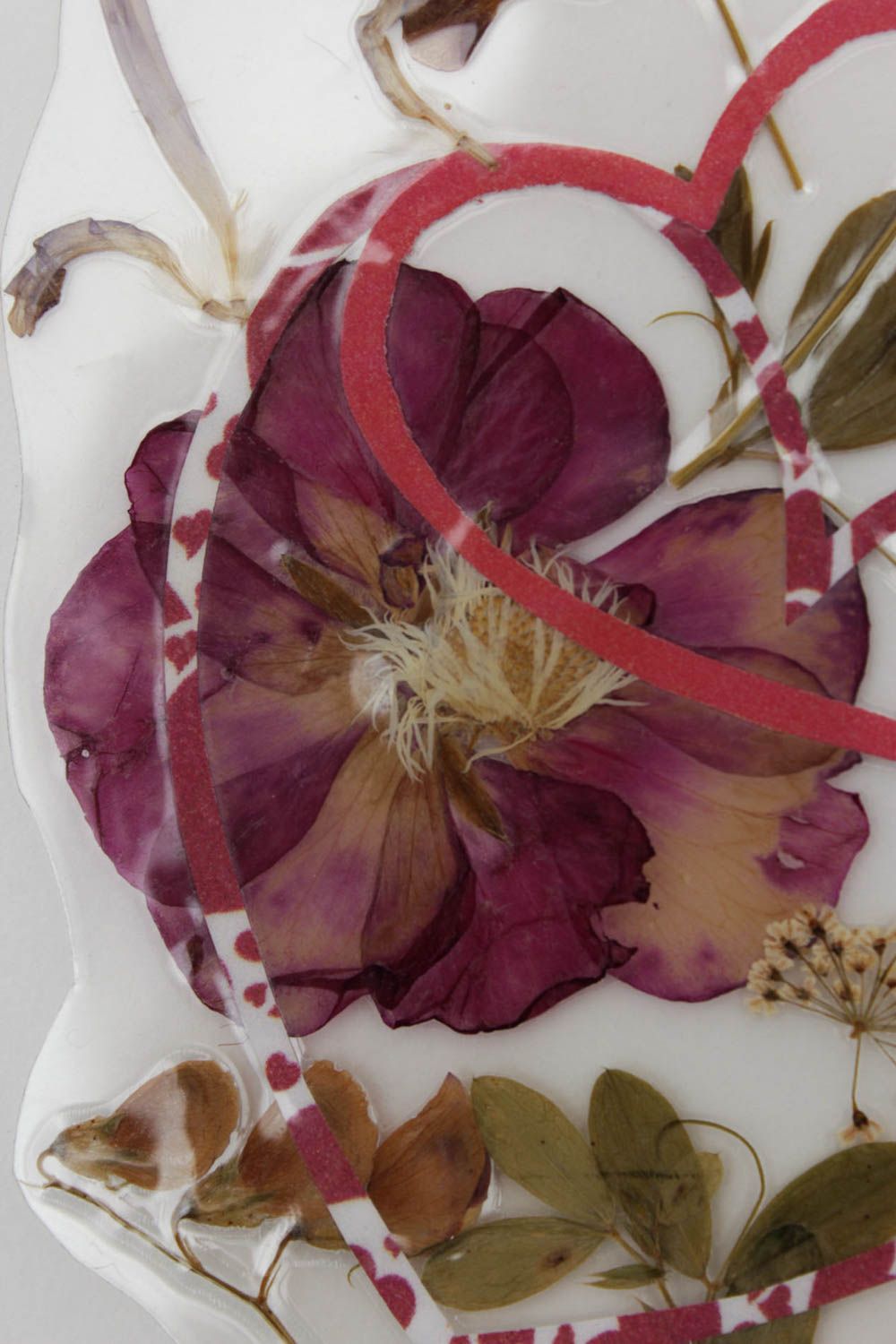 Marcapáginas artesanal regalo artesanal con flores secas artículo de papelería foto 4