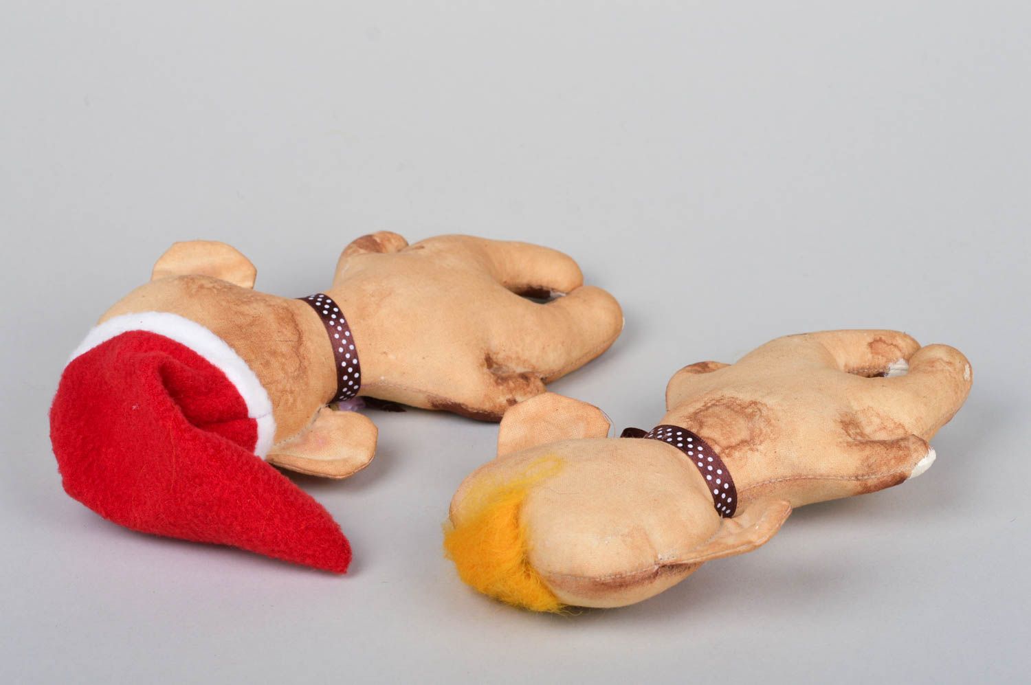 Handmade Stoff Spielzeuge Kuscheltiere Affen kleine Kuscheltiere zu Weihnachten foto 3